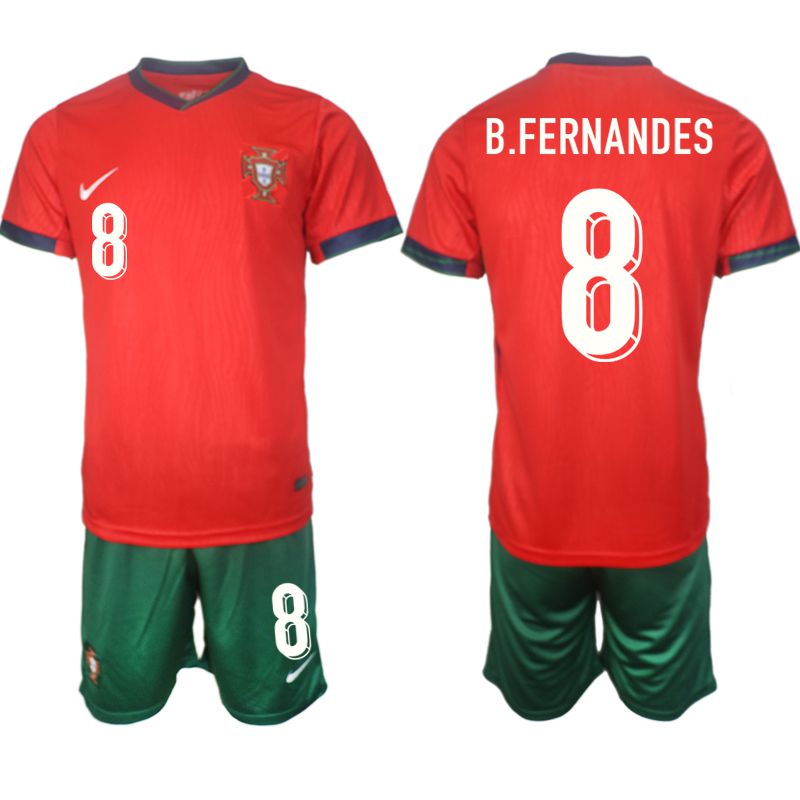 Men 2024-2025 Season Portugal home red #8 Soccer Jersey